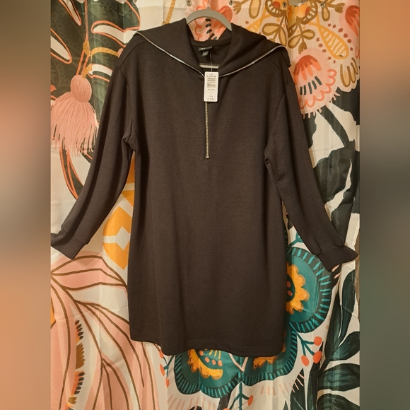 Torrid Curve Dresses & Skirts - Black Quarter Zip Mini Dress